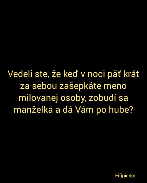 Vedeli ste že?